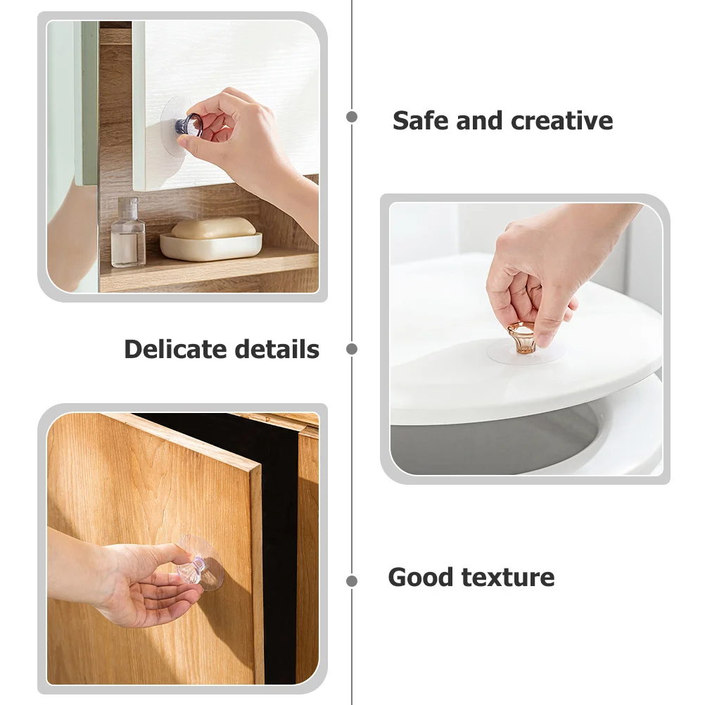 6Pcs Punch Free Cabinet Knobs Durable PVC Sticky Dresser Drawer Pulls Adhesive Kitchen Cupboard Handles Punch Free Drawer Pulls
6Pcs Punch Free Cabinet Knobs Durable PVC Sticky Dresser Drawer Pulls Adhesive Kitchen Cupboard Handles Punch Free Drawer Pulls