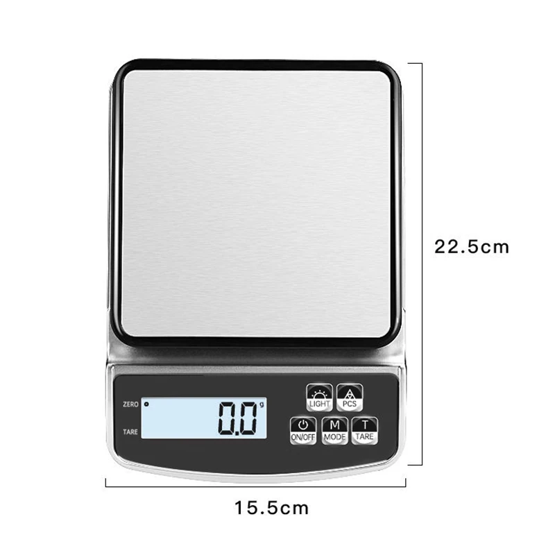 Waterproof High-Precision Kitchen Electronic Scale Digital Precision Balance Food Scale Household Coffee Baking (NO Battery)
Waterproof High-Precision Kitchen Electronic Scale Digital Precision Balance Food Scale Household Coffee Baking (NO Battery)