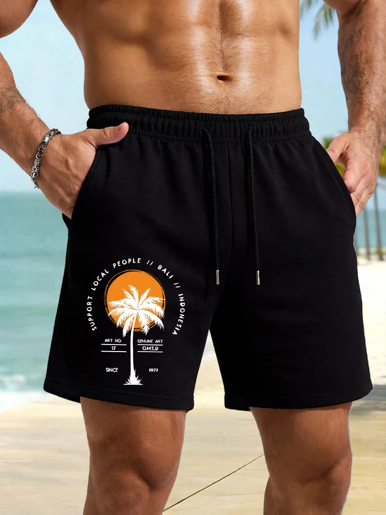 Support Local People Coconut Tree Pattern Male Drawstring Gym Beach Swimming Trunks Loose Summer Clothing Vacation Sport Shorts
Support Local People Coconut Tree Pattern Male Drawstring Gym Beach Swimming Trunks Loose Summer Clothing Vacation Sport Shorts