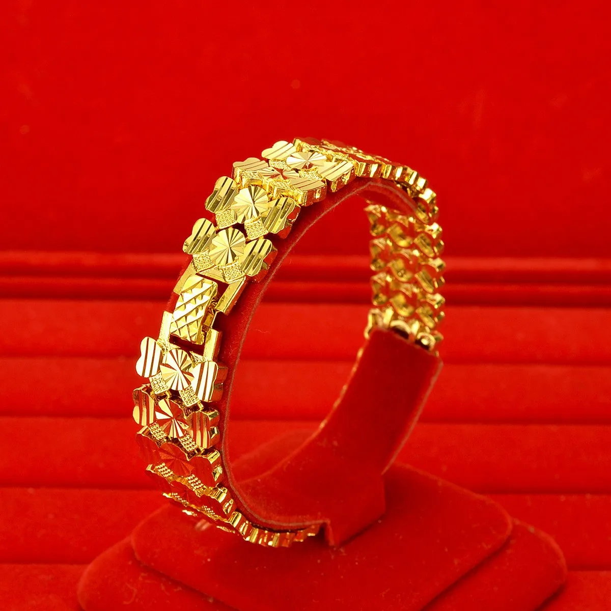 Luxury 24K 9999 Pure Gold Atmospheric Men's Watch Chain Men's Fashion Candy Bracelet
Luxury 24K 9999 Pure Gold Atmospheric Men's Watch Chain Men's Fashion Candy Bracelet