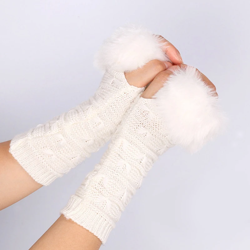 Girls Plush Edge Gloves Half Finger Mittens Knitted Autumn Winter Thickened Warm Fashion Outdoors Accessories Solid Color
Girls Plush Edge Gloves Half Finger Mittens Knitted Autumn Winter Thickened Warm Fashion Outdoors Accessories Solid Color