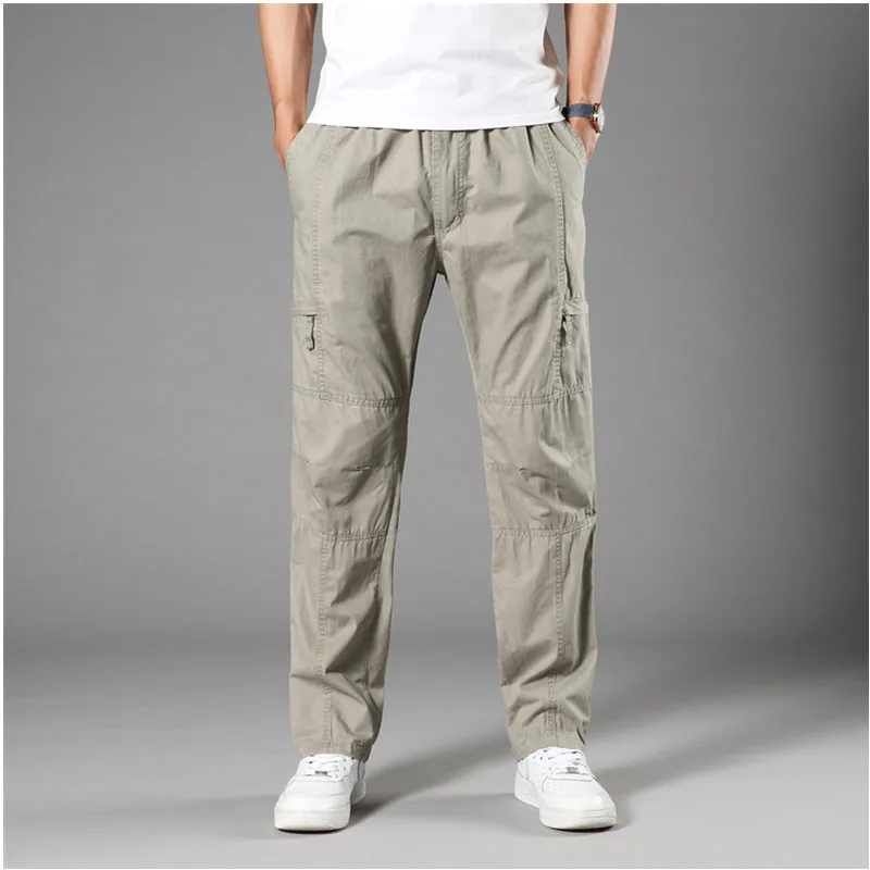 Men's Spring/Summer Pure Cotton Loose-Fitting Casual Workwear Pants for Outdoor Use with Straight Leg and Multiple Pockets
Men's Spring/Summer Pure Cotton Loose-Fitting Casual Workwear Pants for Outdoor Use with Straight Leg and Multiple Pockets
