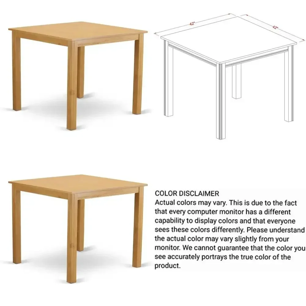 Oak Square Bar Height Counter Table, 42x42, Sturdy Legs for Dining
Oak Square Bar Height Counter Table, 42x42, Sturdy Legs for Dining