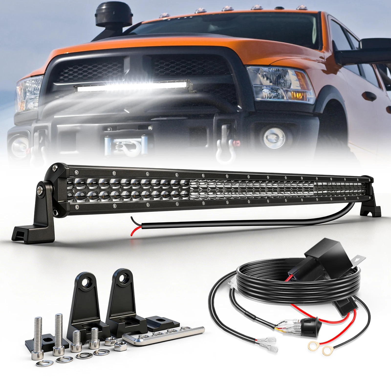 HAOLIDE 15-42inch Dual Row Led Light Bar White Light Flood Spot Combo Beam IP68 for Car Truck UTV 4x4 4WD off-road use 12V 24V
HAOLIDE 15-42inch Dual Row Led Light Bar White Light Flood Spot Combo Beam IP68 for Car Truck UTV 4x4 4WD off-road use 12V 24V