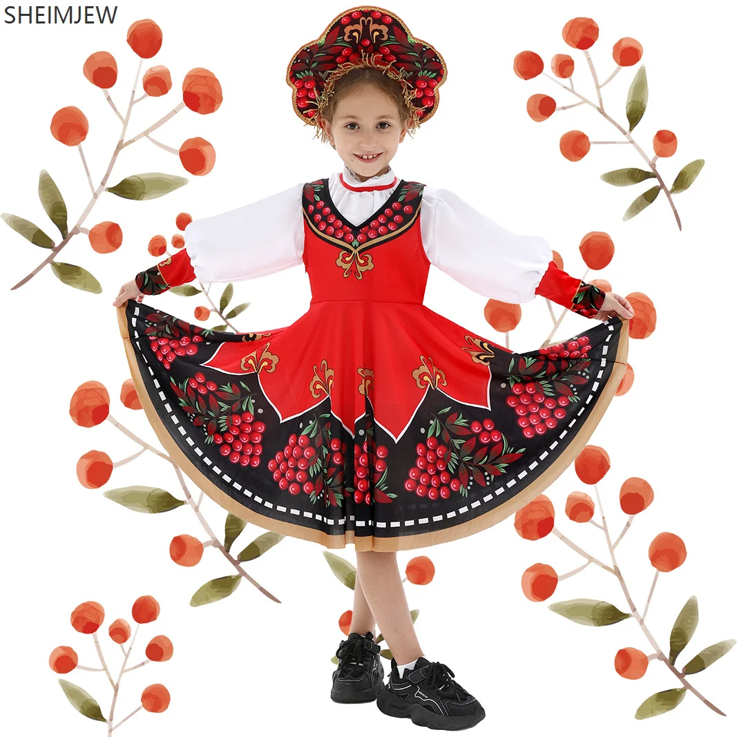 New Russian Folk Style Girl Princess Dress Children's Halloween National Costume Stage Cos Special Style Performance Set 2025
New Russian Folk Style Girl Princess Dress Children's Halloween National Costume Stage Cos Special Style Performance Set 2025
