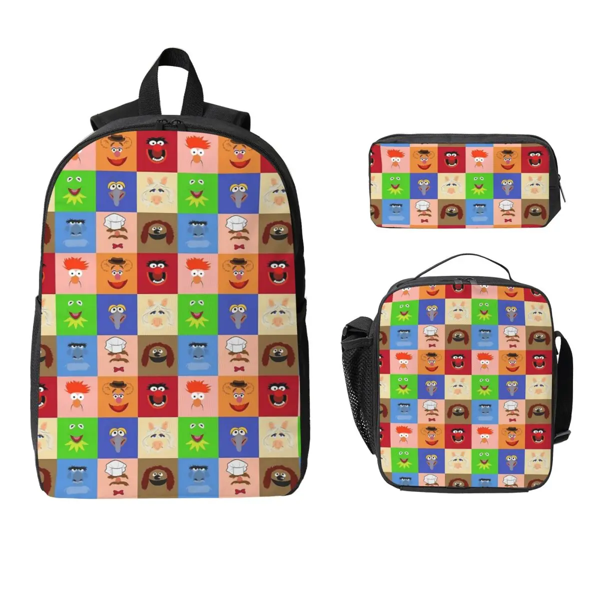 Muppets Backpack Student Boys Girls BookBag School Bag Computer Shoulder Bags 3ps Insulated Lunch Bag Pencil Case
Muppets Backpack Student Boys Girls BookBag School Bag Computer Shoulder Bags 3ps Insulated Lunch Bag Pencil Case