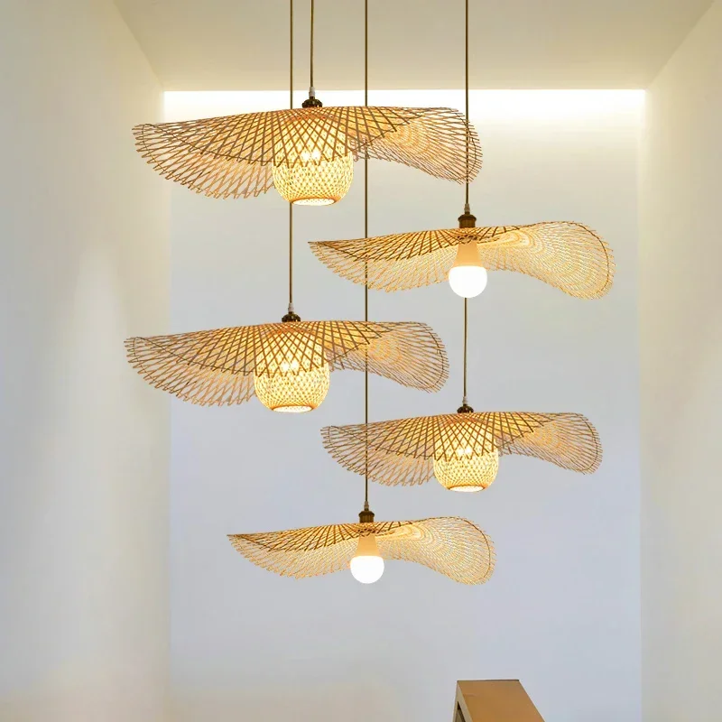 Modern Handmade Rattan Woven Bamboo Pendant Lamp Weaving Living Room Hanging Lights Kitchen Asia Hotel Restaurant Home Decor
Modern Handmade Rattan Woven Bamboo Pendant Lamp Weaving Living Room Hanging Lights Kitchen Asia Hotel Restaurant Home Decor