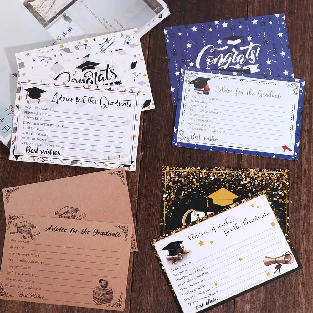 16pcs Cartoon Graduation Wish Cards Handmade DIY Handwritten Blessings Cards Paper Thank You Cards Inspirational Gift
16pcs Cartoon Graduation Wish Cards Handmade DIY Handwritten Blessings Cards Paper Thank You Cards Inspirational Gift