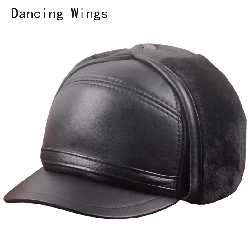 New Leather Hat Adult Winter Warm Sheepskin Cap Male Imitation Mink Earmuffs Cap Elderly Peaked Cap
New Leather Hat Adult Winter Warm Sheepskin Cap Male Imitation Mink Earmuffs Cap Elderly Peaked Cap