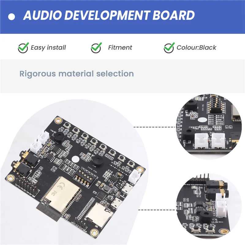 Esp32-Aduio-Kit Wi-Fi+ Bluetooth-модуль Esp32 Последовательный порт для Wi-Fi / Esp32-Aduio-Kit Плата разработки аудио с Esp32-A1S
Esp32-Aduio-Kit Wi-Fi+ Bluetooth-модуль Esp32 Последовательный порт для Wi-Fi / Esp32-Aduio-Kit Плата разработки аудио с Esp32-A1S