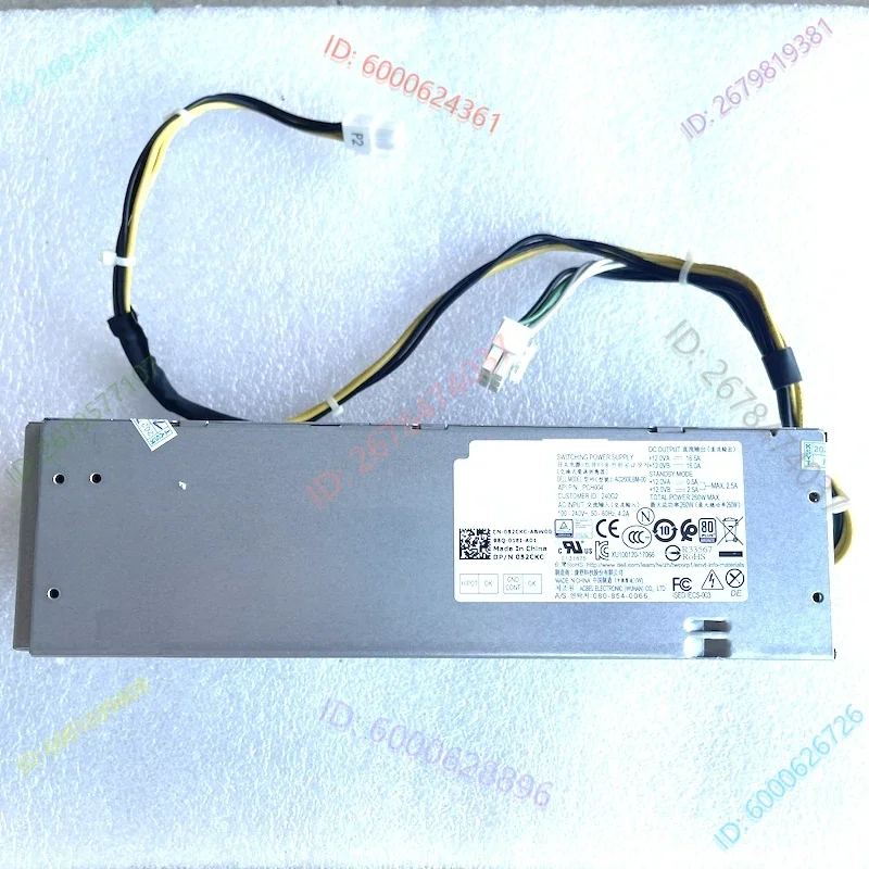 New PSU For Dell 3050 3060 5060 7060 260W Power Supply L260EBM-00 H260EBM-00 AC260EBM-00 B260EBM-00 H260AM-00 AC260AM-00 PCH004
New PSU For Dell 3050 3060 5060 7060 260W Power Supply L260EBM-00 H260EBM-00 AC260EBM-00 B260EBM-00 H260AM-00 AC260AM-00 PCH004