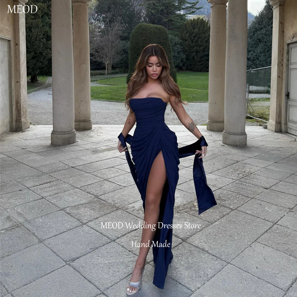 MEOD Formal Chiffon Evening Dresses High Slit Strapless Sleeveless Women's Wedding Party Attire Floor Length Gowns Customized
MEOD Formal Chiffon Evening Dresses High Slit Strapless Sleeveless Women's Wedding Party Attire Floor Length Gowns Customized