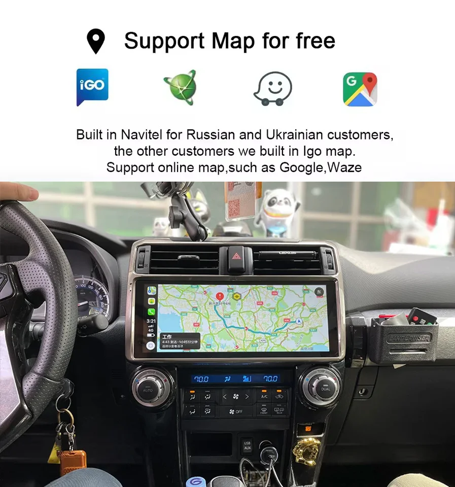 12.3" For Toyota 4Runner 2010-2022 Android Touch Screen Car Radio Multimedia Video Player Stereo GPS Navigation Carplay HeadUnit
12.3" For Toyota 4Runner 2010-2022 Android Touch Screen Car Radio Multimedia Video Player Stereo GPS Navigation Carplay HeadUnit