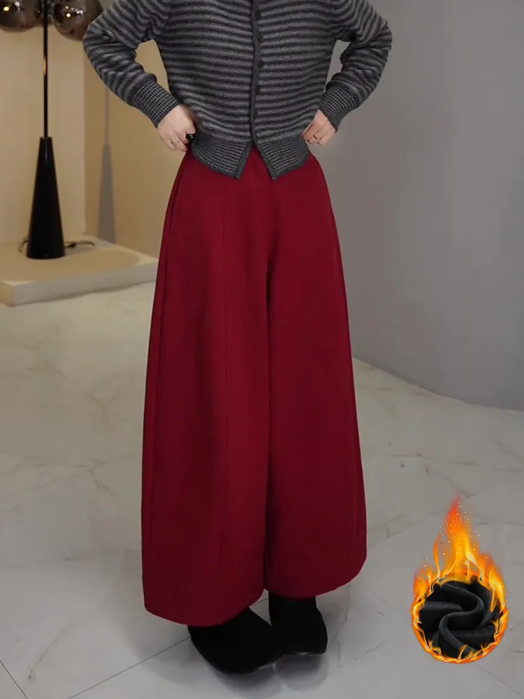 Red plus Size Fashion Fleece Lined Denim High Waist Warm Straight Leg Knife Wide Leg Nine Pockets Commute Style Women's ...
Red plus Size Fashion Fleece Lined Denim High Waist Warm Straight Leg Knife Wide Leg Nine Pockets Commute Style Women's ...