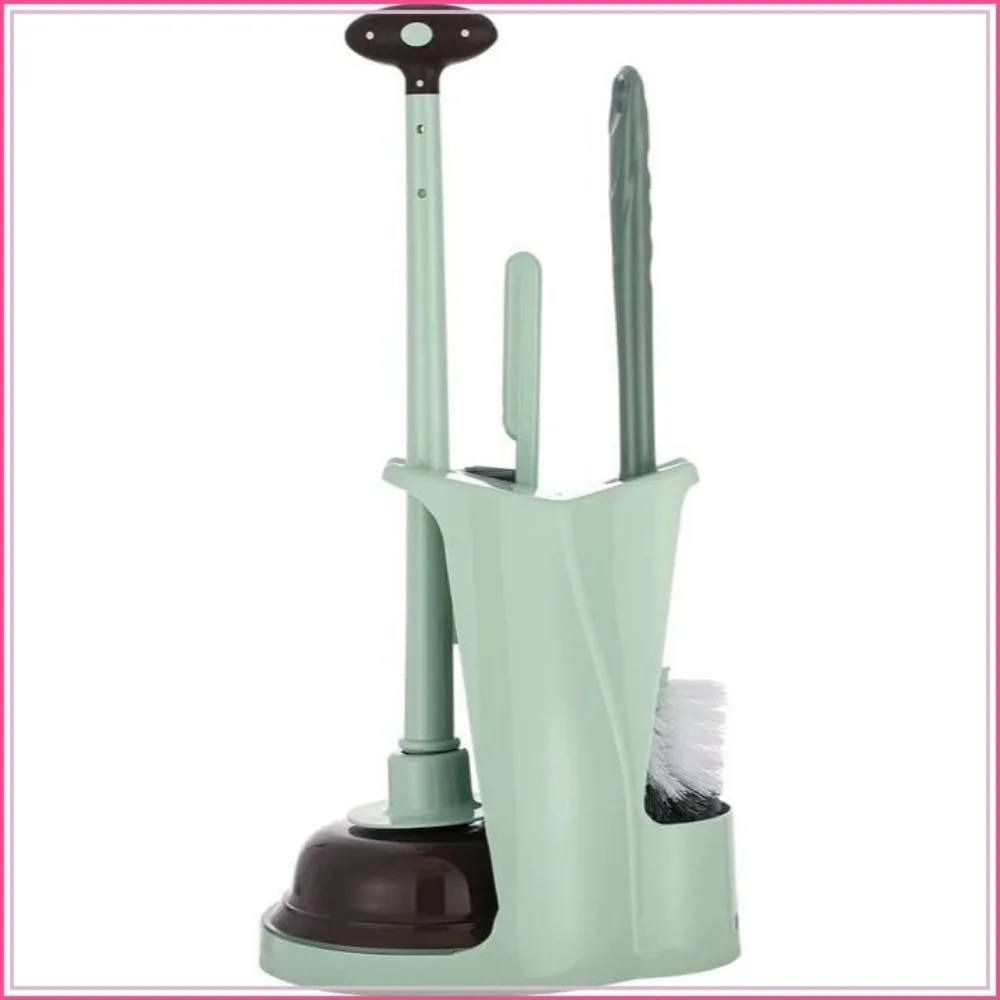 3-in-1 Toilet Brush and Plunger Set with Holder, Acrylic Bathroom Scrubber, Angled Bowl Brush & Rim Cleaner for Camper, RV, Apartment, New Home
3-in-1 Toilet Brush and Plunger Set with Holder, Acrylic Bathroom Scrubber, Angled Bowl Brush & Rim Cleaner for Camper, RV, Apartment, New Home