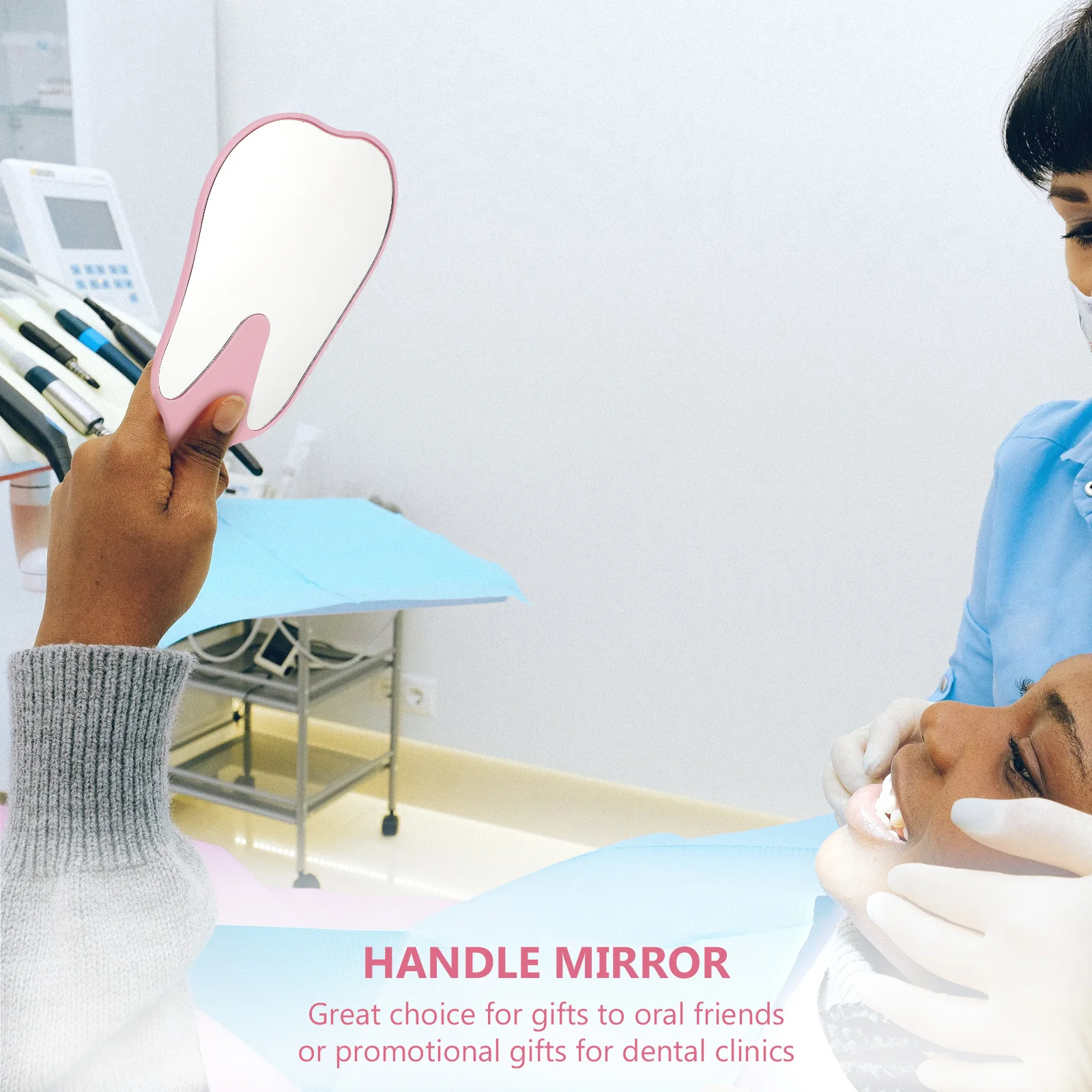 Professional Tooth Mirror Dental Hand Mirror for Teeth Oral Inspection Easy to Use Dentist Present Pink
Professional Tooth Mirror Dental Hand Mirror for Teeth Oral Inspection Easy to Use Dentist Present Pink