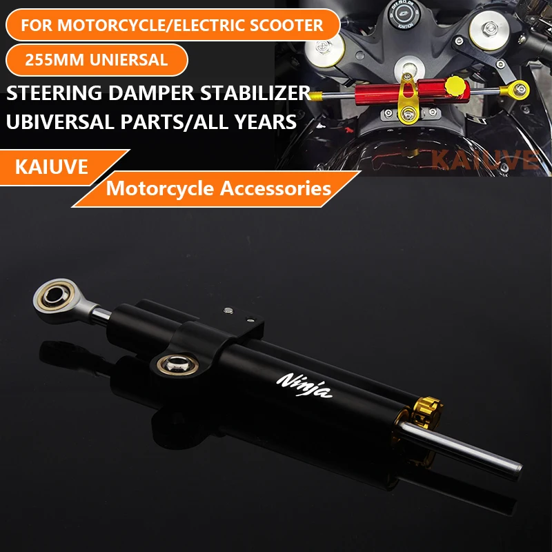 Customized logo Motorcycle modification accessories universal short type 255mm steering stabilizer For Honda Kawasaki Yamaha
Customized logo Motorcycle modification accessories universal short type 255mm steering stabilizer For Honda Kawasaki Yamaha