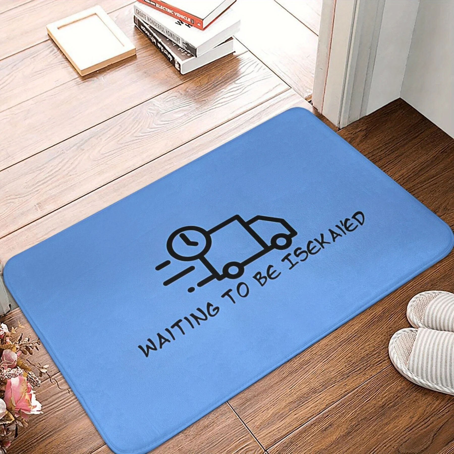 Anime Isekai Life Anti-Slip Doormat - Light Blue Flannel Truck Pattern, Machine Washable Polyester Mat, Bedroom/Bathroom
Anime Isekai Life Anti-Slip Doormat - Light Blue Flannel Truck Pattern, Machine Washable Polyester Mat, Bedroom/Bathroom