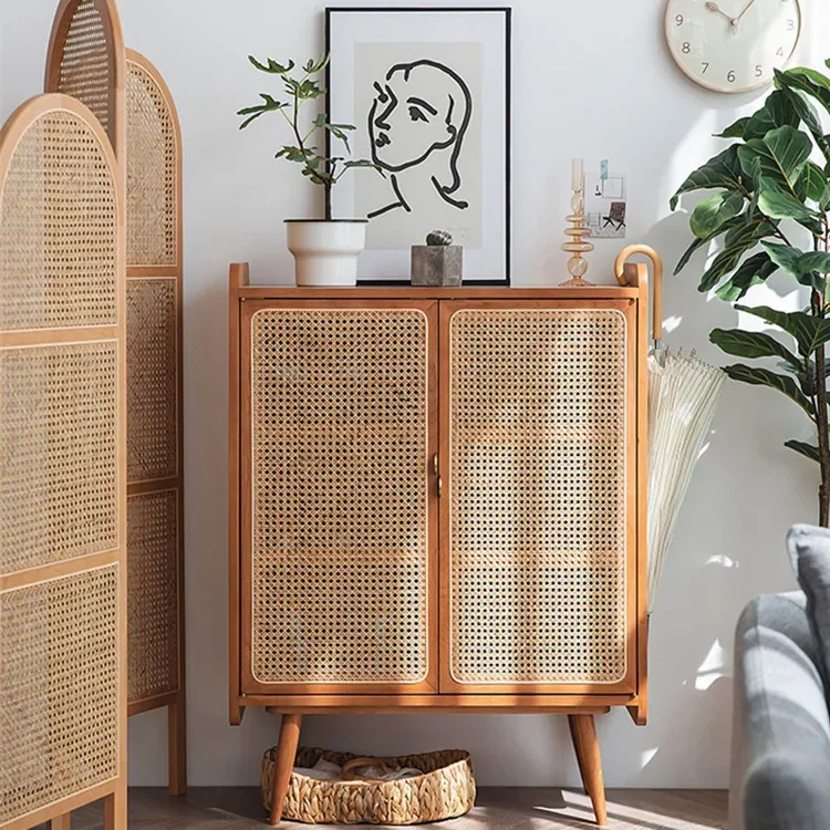 Living Room Cabinets Shoe Cabinet Porch Large Capacity Storage Rattan Woven Breathable White Oak Nordic Solid Wood Furniture
Living Room Cabinets Shoe Cabinet Porch Large Capacity Storage Rattan Woven Breathable White Oak Nordic Solid Wood Furniture