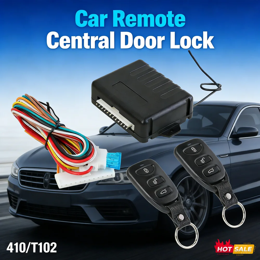 Universal Car Remote Central Locking System 410/T102 Keyless Entry Alarm Kit Lock Unlock Trunk Window Lift 433.92MHz Repair Part
Universal Car Remote Central Locking System 410/T102 Keyless Entry Alarm Kit Lock Unlock Trunk Window Lift 433.92MHz Repair Part