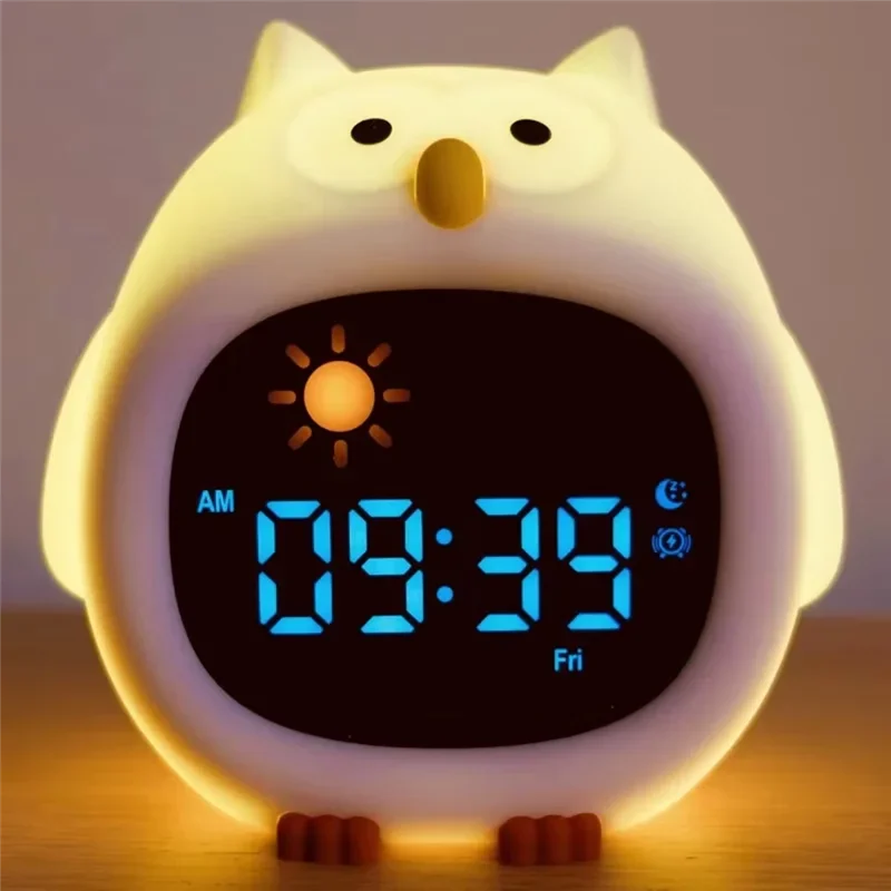 Alarm Clock For Kids Toddler Sleep Training Clock Cute Touch Night Light For Children Bedroom Owl Shapeabgi 
Alarm Clock For Kids Toddler Sleep Training Clock Cute Touch Night Light For Children Bedroom Owl Shapeabgi