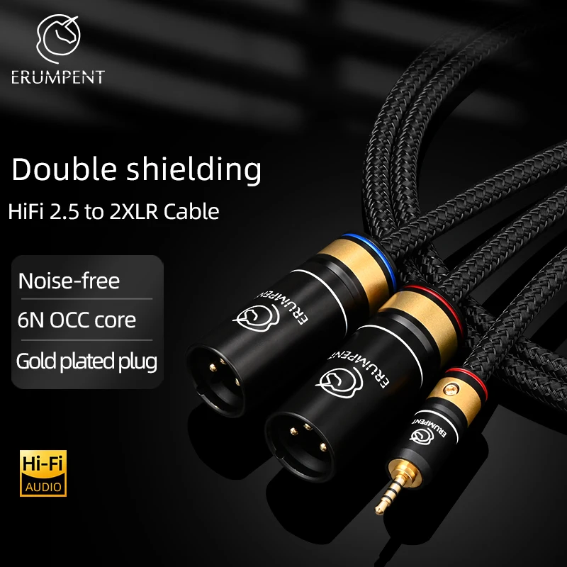 Hi-end 6N OCC 2,5 мм на 2XLR аудиокабель для усилителя микшера 2,5 сбалансированный 2,5 мм штекер на 2XLR штекер/гнездо HiFi кабель
Hi-end 6N OCC 2,5 мм на 2XLR аудиокабель для усилителя микшера 2,5 сбалансированный 2,5 мм штекер на 2XLR штекер/гнездо HiFi кабель