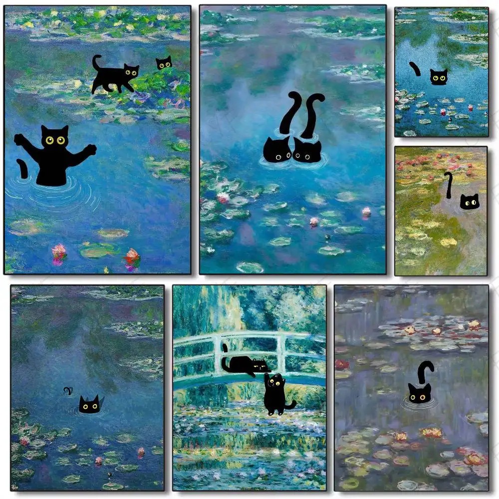 Art Cat Oil Painting Poster Waterproof Vintage Movie Posters High Quality Wall Art Print For Room Decor Gift
Art Cat Oil Painting Poster Waterproof Vintage Movie Posters High Quality Wall Art Print For Room Decor Gift