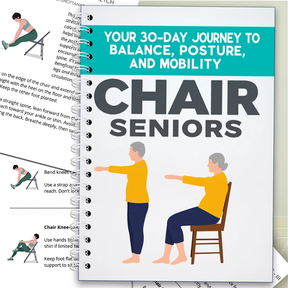 Chair Yoga Logbook Notebook Fitness Plan for Seniors Over 60, 30 Day Challenge Seated Yoga for Balance Flexibility, A5 Easy Guid
Chair Yoga Logbook Notebook Fitness Plan for Seniors Over 60, 30 Day Challenge Seated Yoga for Balance Flexibility, A5 Easy Guid