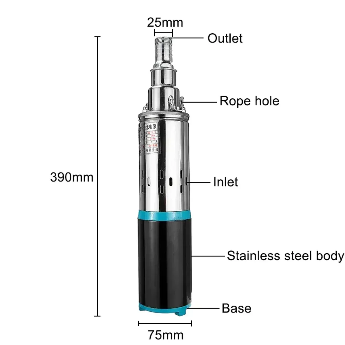 DC 12V/24V High Lift 25m Submersible Pump Garden Agricultural Irrigation Water Pump Solar High Pressure Deep Well Pump
DC 12V/24V High Lift 25m Submersible Pump Garden Agricultural Irrigation Water Pump Solar High Pressure Deep Well Pump