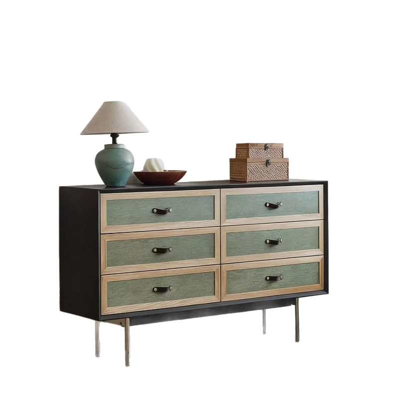 Light luxury medium and ancient style six-chest cabinet solid wood storage cabinet side cabinet bedroom bedside
Light luxury medium and ancient style six-chest cabinet solid wood storage cabinet side cabinet bedroom bedside