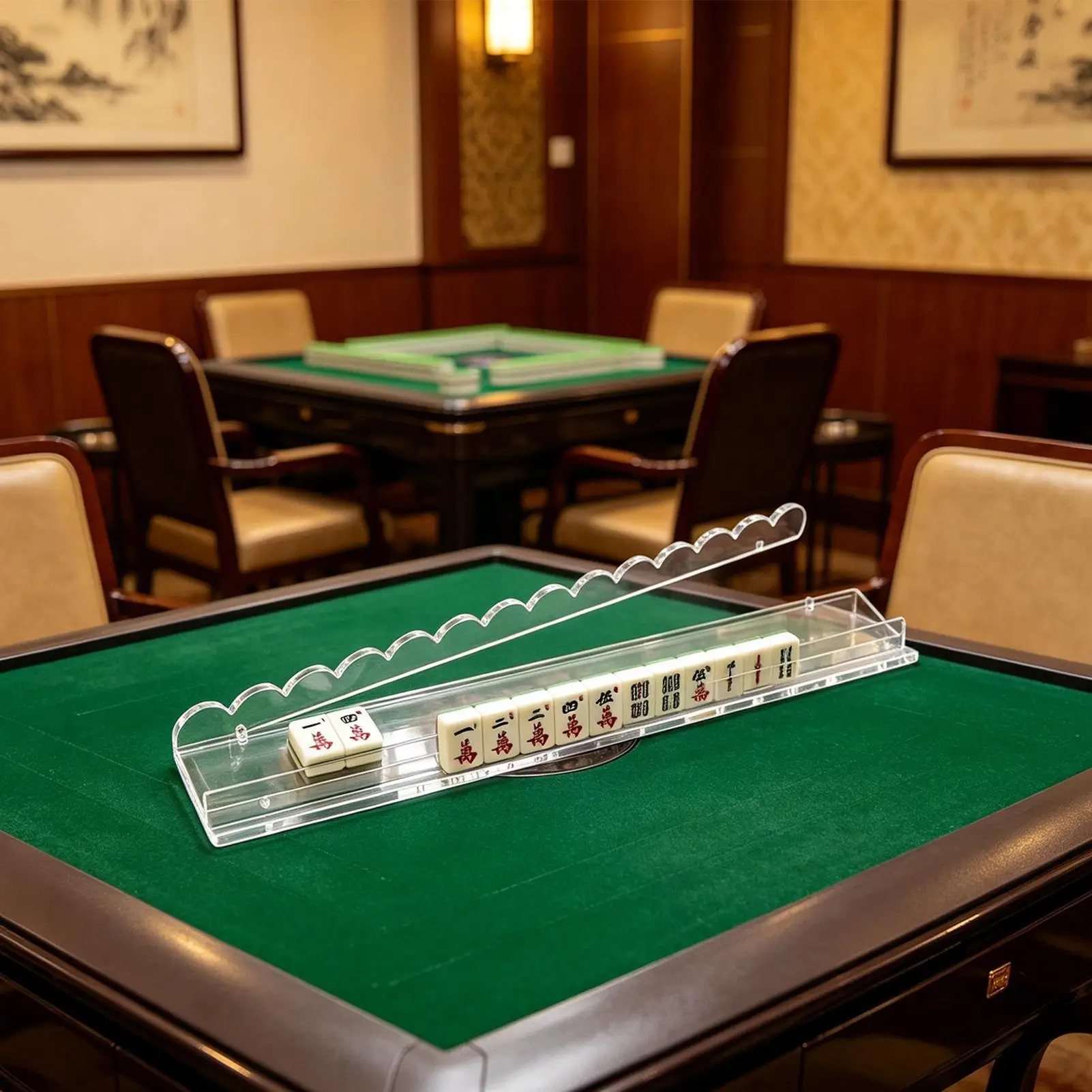 Acrylic Mahjong Racks Anti-Slip Acrylic Scalloped Magnetic Mahjong Tile Pusher And Holder For Home Game Night Party Family
Acrylic Mahjong Racks Anti-Slip Acrylic Scalloped Magnetic Mahjong Tile Pusher And Holder For Home Game Night Party Family