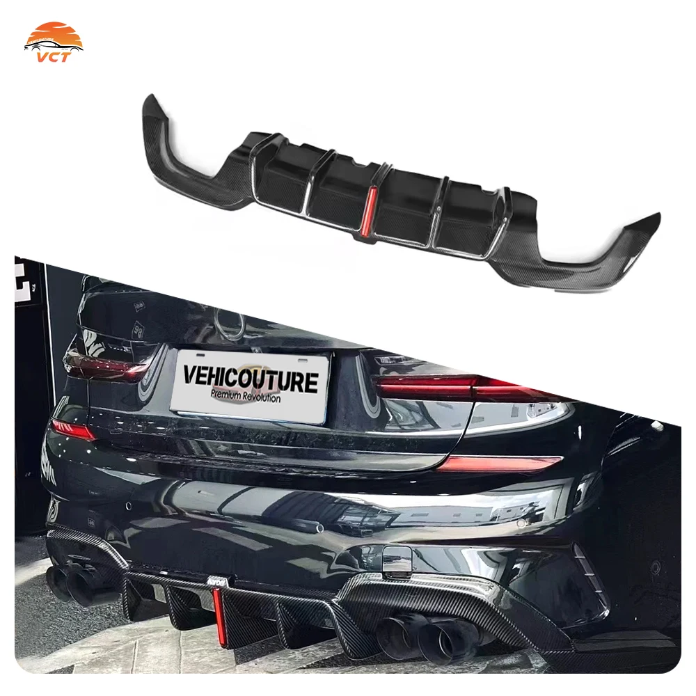 Body Kit VCT Style Rear Diffuser Real Carbon Fiber Rear Lip Rear Bumper Diffuser for BMW G20 Series With LED
Body Kit VCT Style Rear Diffuser Real Carbon Fiber Rear Lip Rear Bumper Diffuser for BMW G20 Series With LED