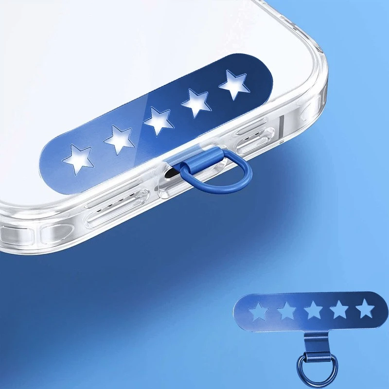1Pc Ultra-Thin Star Pattern Stainless Steel Clips For Phone Lanyards, Connection Pieces For Phone Cases, Anti-Loss Sturdy Back A
1Pc Ultra-Thin Star Pattern Stainless Steel Clips For Phone Lanyards, Connection Pieces For Phone Cases, Anti-Loss Sturdy Back A
