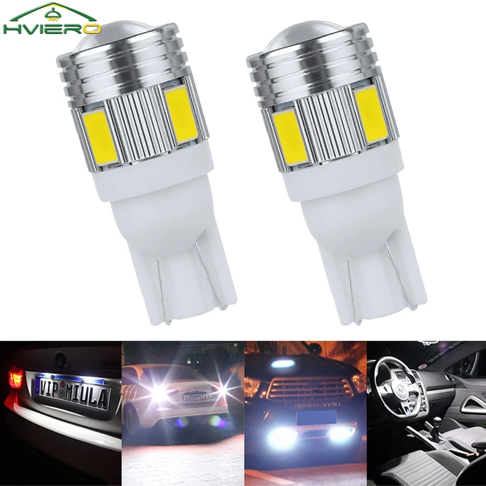 2X T10 W5W Xenon White Blue Red 6SMD 5630 Car Led Backup Light Turn Signal Lamp Side Marker Bulb Parking Tails dome lamp Trunk
2X T10 W5W Xenon White Blue Red 6SMD 5630 Car Led Backup Light Turn Signal Lamp Side Marker Bulb Parking Tails dome lamp Trunk