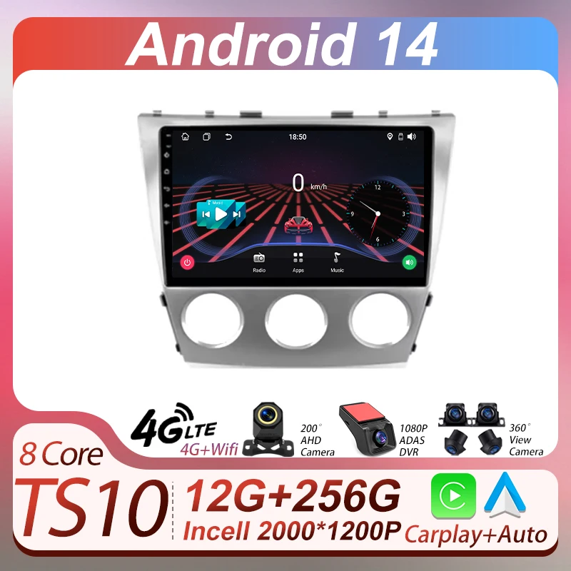 Автомобильный радиоприемник Android 14 для Toyota Camry 6 XV 40 50 2006-2011 гг., беспроводной Android Auto Carplay, авторадио 5G, Wi-Fi, сенсорный экран BT RDS
Автомобильный радиоприемник Android 14 для Toyota Camry 6 XV 40 50 2006-2011 гг., беспроводной Android Auto Carplay, авторадио 5G, Wi-Fi, сенсорный экран BT RDS
