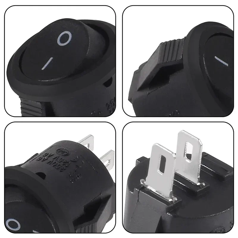 5/20Pcs KCD1-105 Boat Shape Round Button Switch ON-Off 2 Pin Snap-in Rocker Switch AC Power Switch 250V/6A 125V/10A
5/20Pcs KCD1-105 Boat Shape Round Button Switch ON-Off 2 Pin Snap-in Rocker Switch AC Power Switch 250V/6A 125V/10A