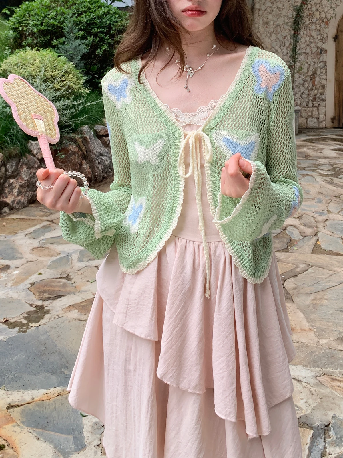 Sweet Purple Large Size Cardigan Women's Summer Casual Loose Fit Knot Embroidery Hollow out Sun Protection Cover up
Sweet Purple Large Size Cardigan Women's Summer Casual Loose Fit Knot Embroidery Hollow out Sun Protection Cover up