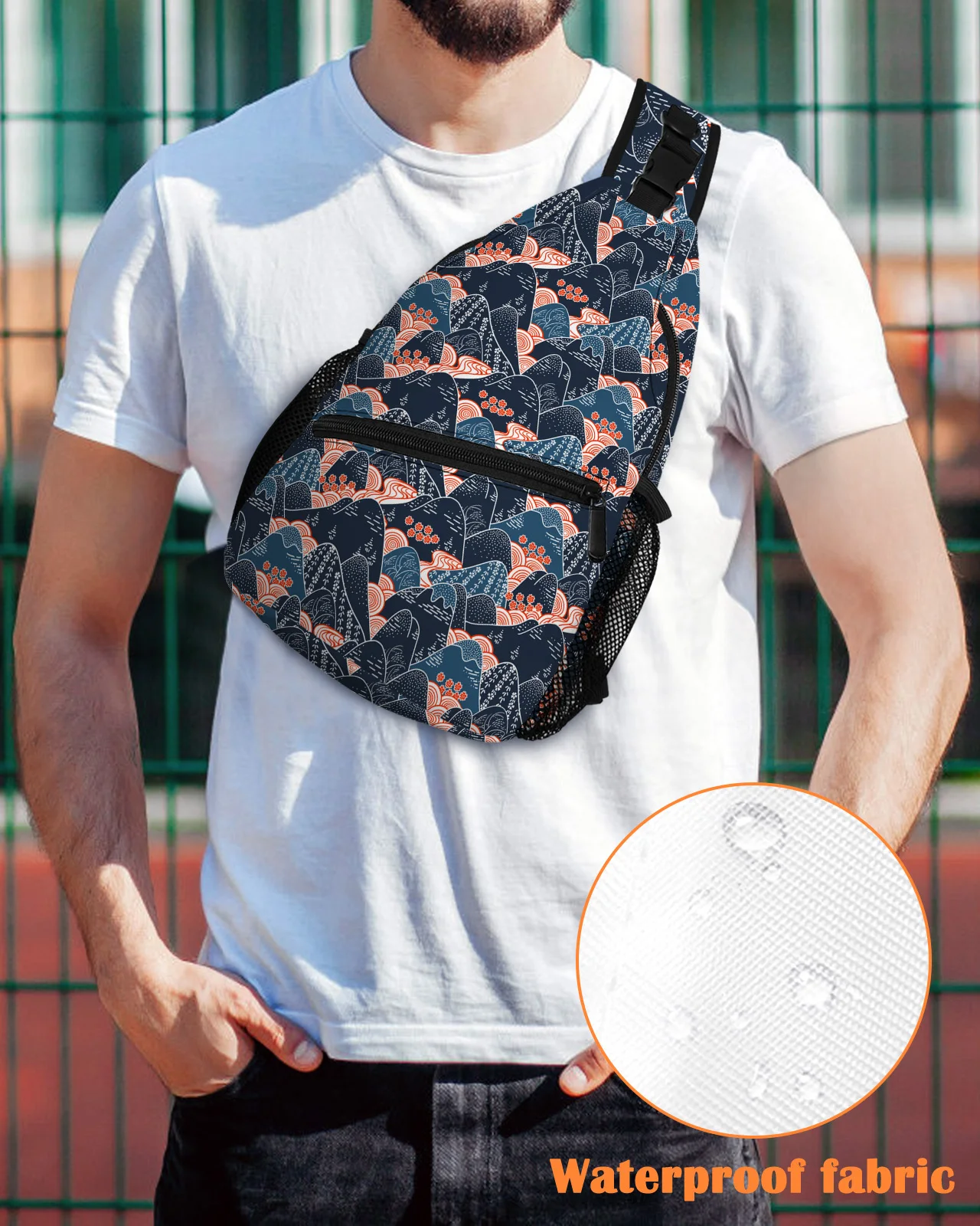 Mountain Peak Texture Flowers Chest Bag for Men Casual Sports Shoulder Bag Women's Travel Waterproof Messenger Bag
Mountain Peak Texture Flowers Chest Bag for Men Casual Sports Shoulder Bag Women's Travel Waterproof Messenger Bag