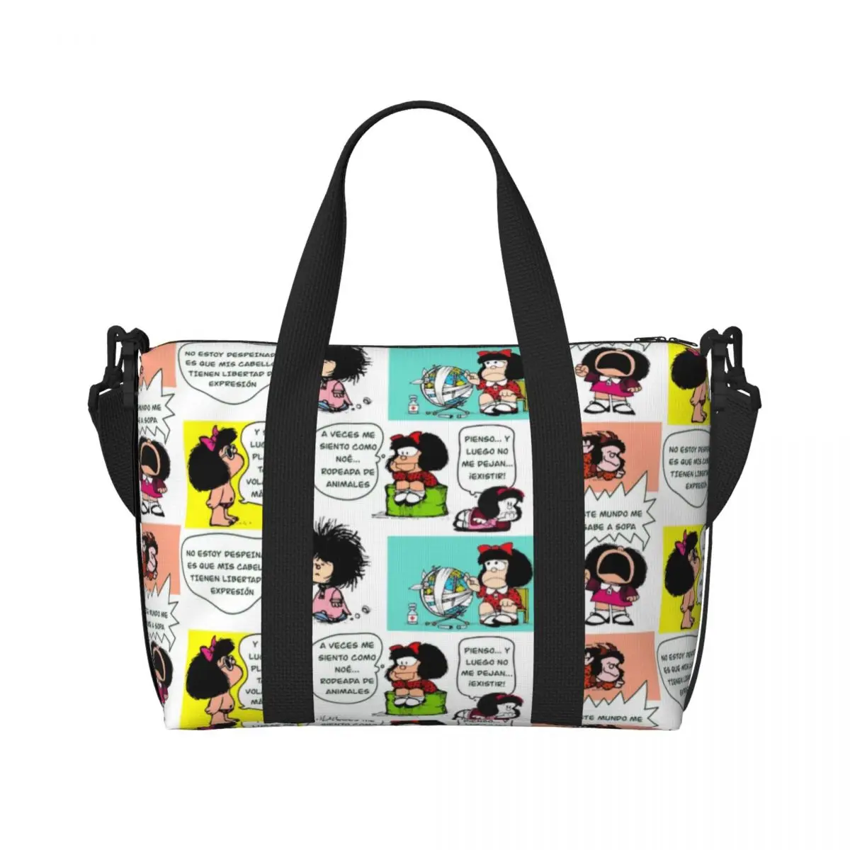 Custom Manga Quino Mafalda Beach Tote Bag Women Extra Large Gym Carry On Kawaii Cartoon Travel Shopping Bags
Custom Manga Quino Mafalda Beach Tote Bag Women Extra Large Gym Carry On Kawaii Cartoon Travel Shopping Bags