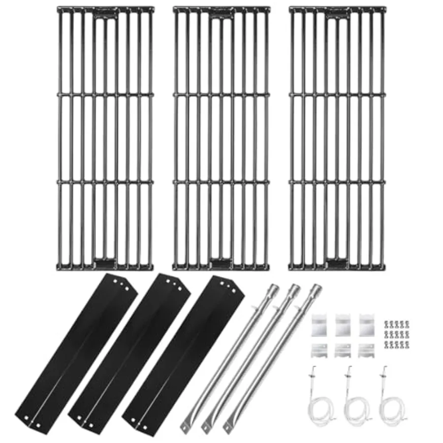 Replacement Parts for Chargriller 3001 3008 3030 4000 5050 5252 Gas Grill Models Stainless Steel Burner Porcelain Steel Heat Pl
Replacement Parts for Chargriller 3001 3008 3030 4000 5050 5252 Gas Grill Models Stainless Steel Burner Porcelain Steel Heat Pl