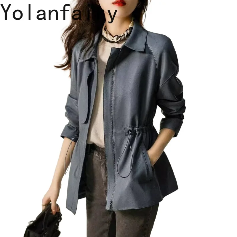 YOLANFAIRY Real Sheepskin Coats Woman Korean Style Square Collar Genuine Leather Short Coat Fashionable Jackets Пиджак Женский
YOLANFAIRY Real Sheepskin Coats Woman Korean Style Square Collar Genuine Leather Short Coat Fashionable Jackets Пиджак Женский