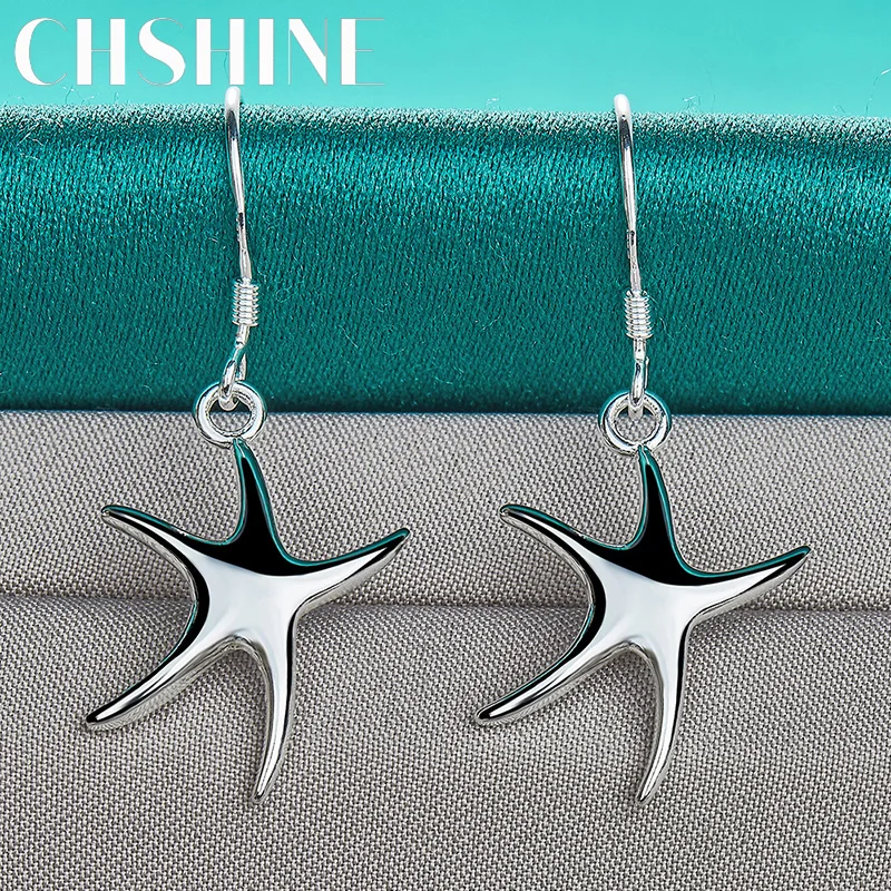 CHSHINE 925 Sterling Silver Star A Pair of Earrings Eardrop for Women Ladies Banquet Party Fashion Jewelry
CHSHINE 925 Sterling Silver Star A Pair of Earrings Eardrop for Women Ladies Banquet Party Fashion Jewelry