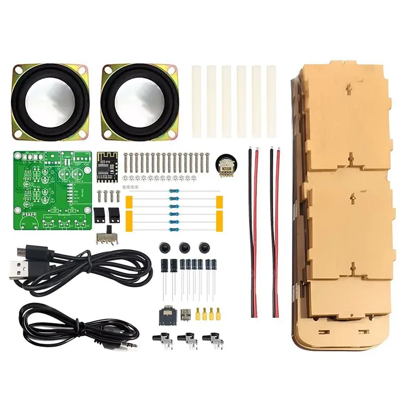 Электронный DIY-комплект стереоусилителя AT82 с двумя каналами и Bluetooth, набор для пайки и сборки, учебная плата, аудиомодуль
Электронный DIY-комплект стереоусилителя AT82 с двумя каналами и Bluetooth, набор для пайки и сборки, учебная плата, аудиомодуль