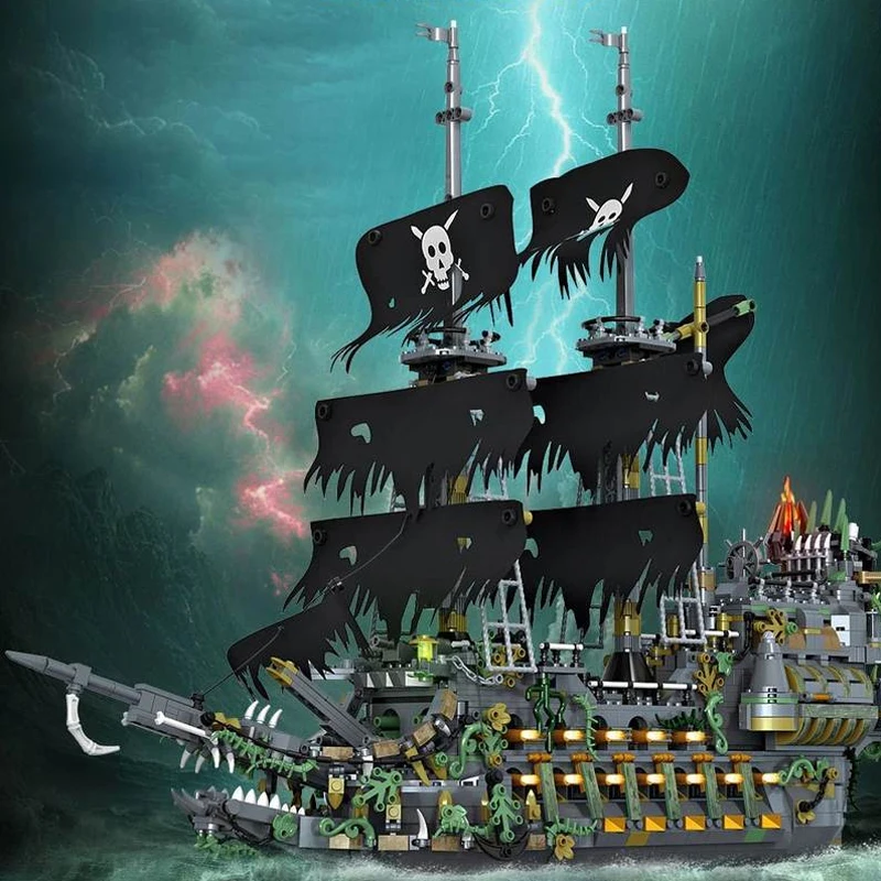 Flying Dutchman Pirate Ship Building Blocks Ghost Ship Model Bricks Assembling Ornament DIY Creative Toys Adult Gifts 2434pcs
Flying Dutchman Pirate Ship Building Blocks Ghost Ship Model Bricks Assembling Ornament DIY Creative Toys Adult Gifts 2434pcs