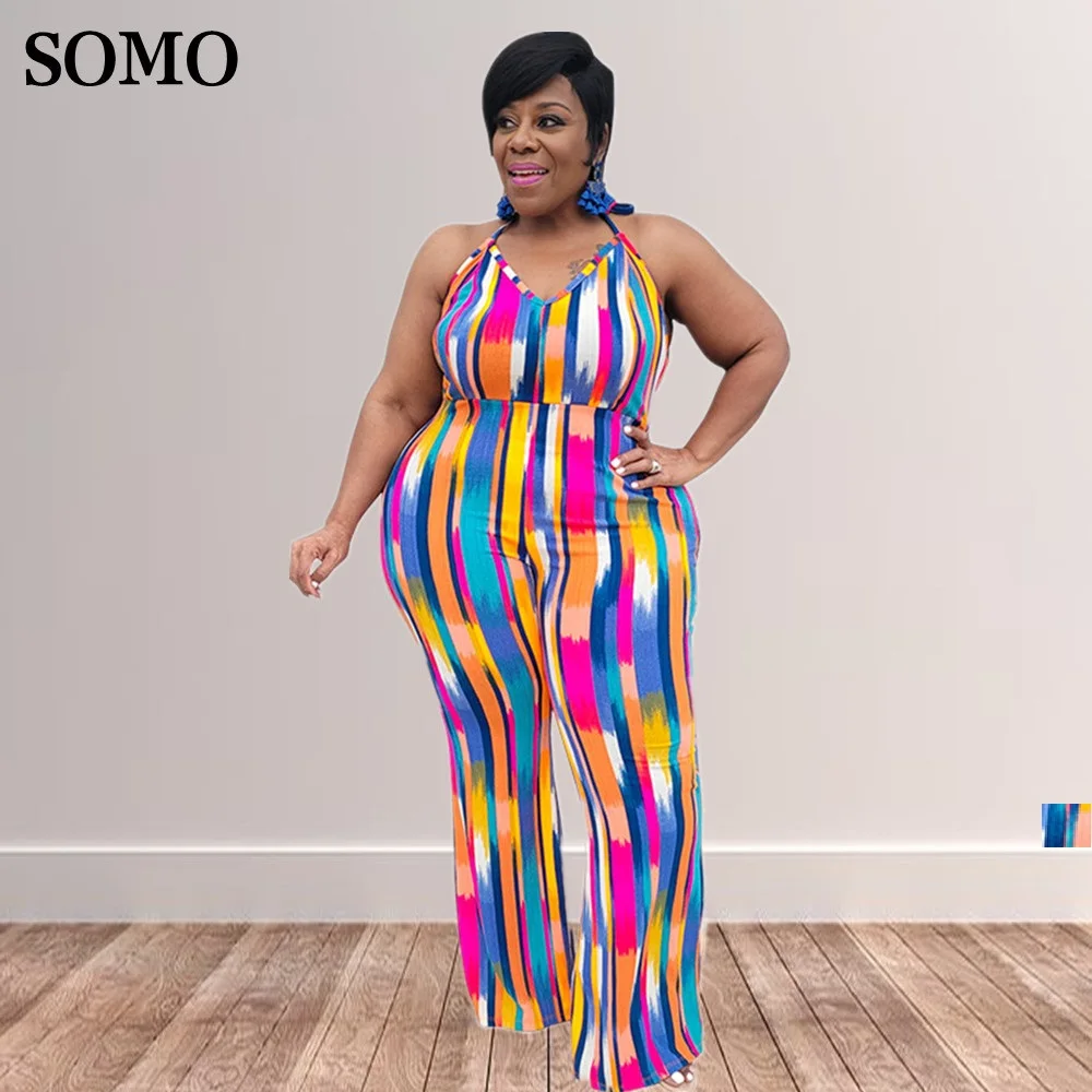 Street Wear Plus Size Women Sling Jumpsuits 5xl Sexy V Neck Sleeveless Backless High Waist Printing Casual Clothing Wholesale
Street Wear Plus Size Women Sling Jumpsuits 5xl Sexy V Neck Sleeveless Backless High Waist Printing Casual Clothing Wholesale