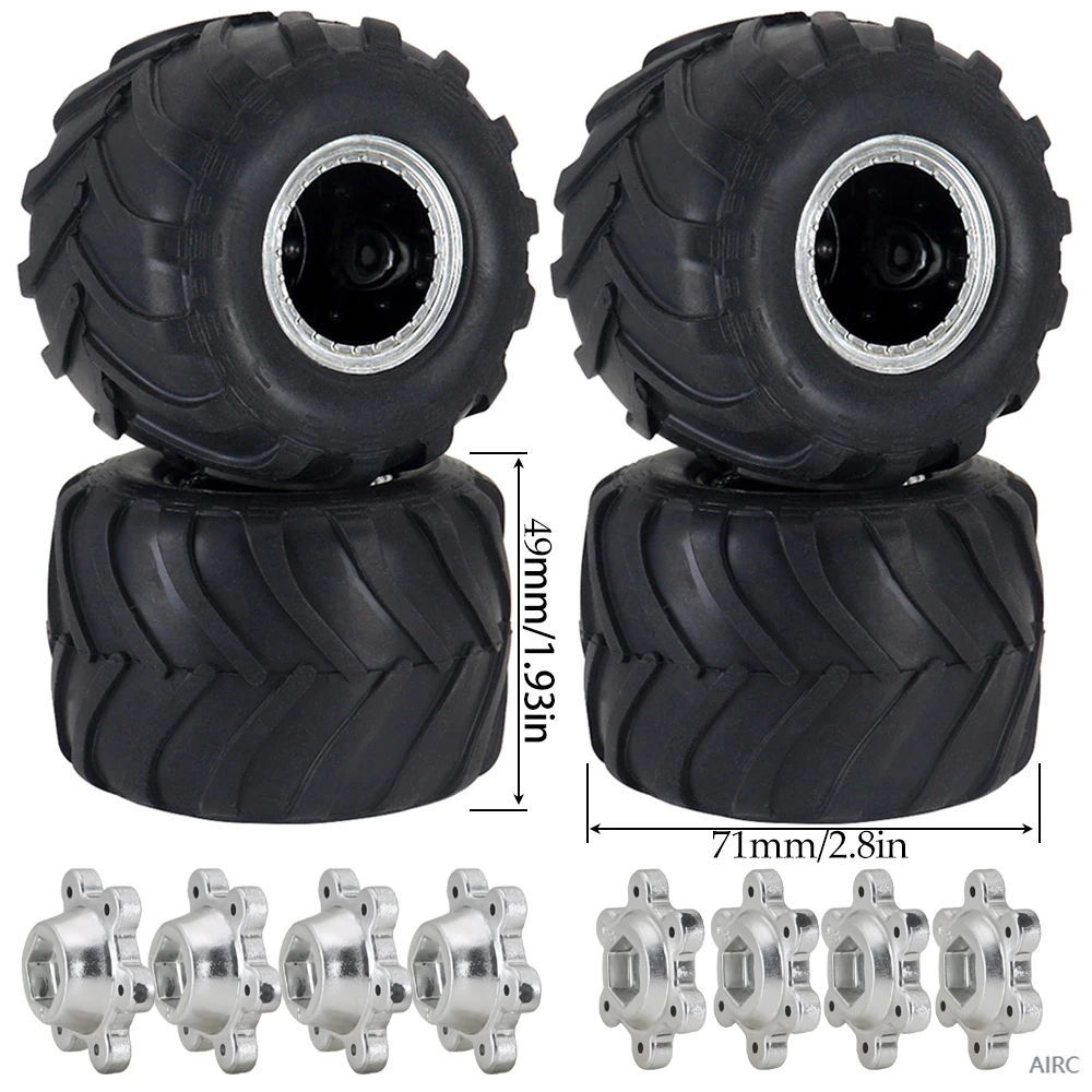 Airc 1.0 Inch RC Monster Truck Wheel Rim And Tire Set for TRX4M FCX24 SCX24 C10 JLU Deadbolt Gladiator Bronco 1/24 Scale Crawler
Airc 1.0 Inch RC Monster Truck Wheel Rim And Tire Set for TRX4M FCX24 SCX24 C10 JLU Deadbolt Gladiator Bronco 1/24 Scale Crawler