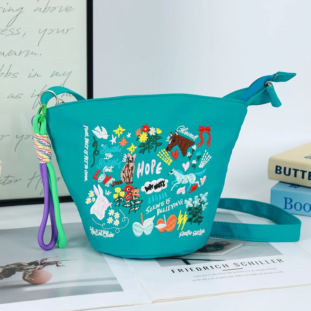 Bohemian Embroidered Crossbody Bag for Women Cute Animal Flower Pattern Canvas Bucket Bag Adjustable Strap Casual Shoulder Bag f
Bohemian Embroidered Crossbody Bag for Women Cute Animal Flower Pattern Canvas Bucket Bag Adjustable Strap Casual Shoulder Bag f