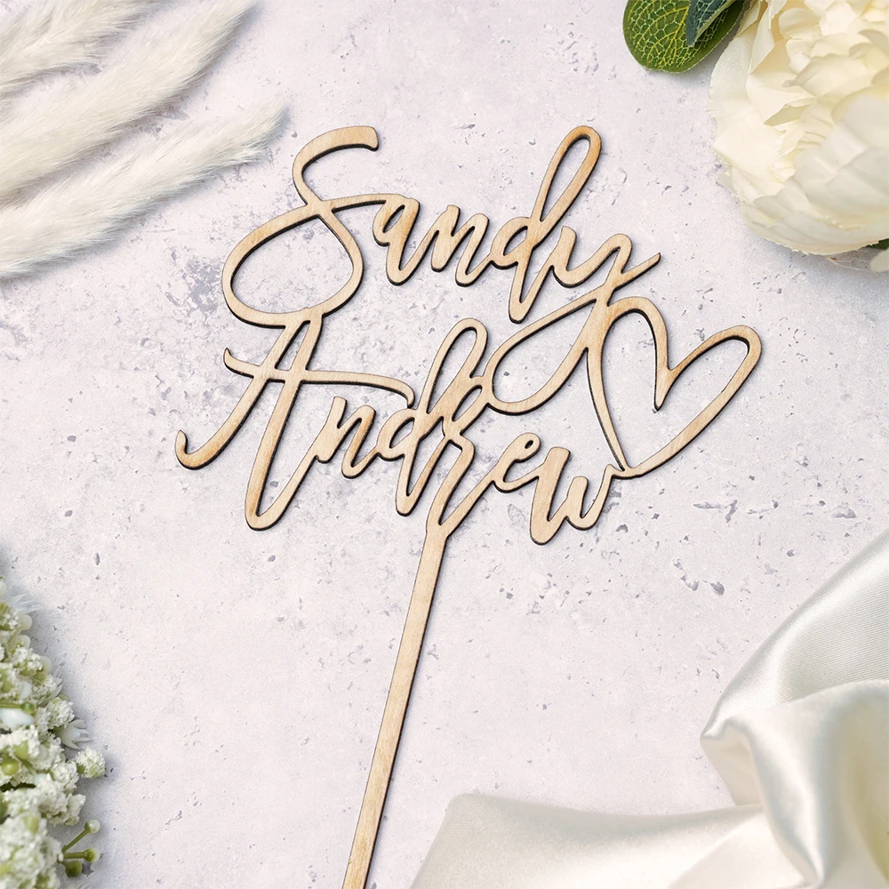 Personalized Wedding Cake Topper, Custom Wooden Birthday Cake Topper, Mr and Mrs, Decor Supplies
Personalized Wedding Cake Topper, Custom Wooden Birthday Cake Topper, Mr and Mrs, Decor Supplies
