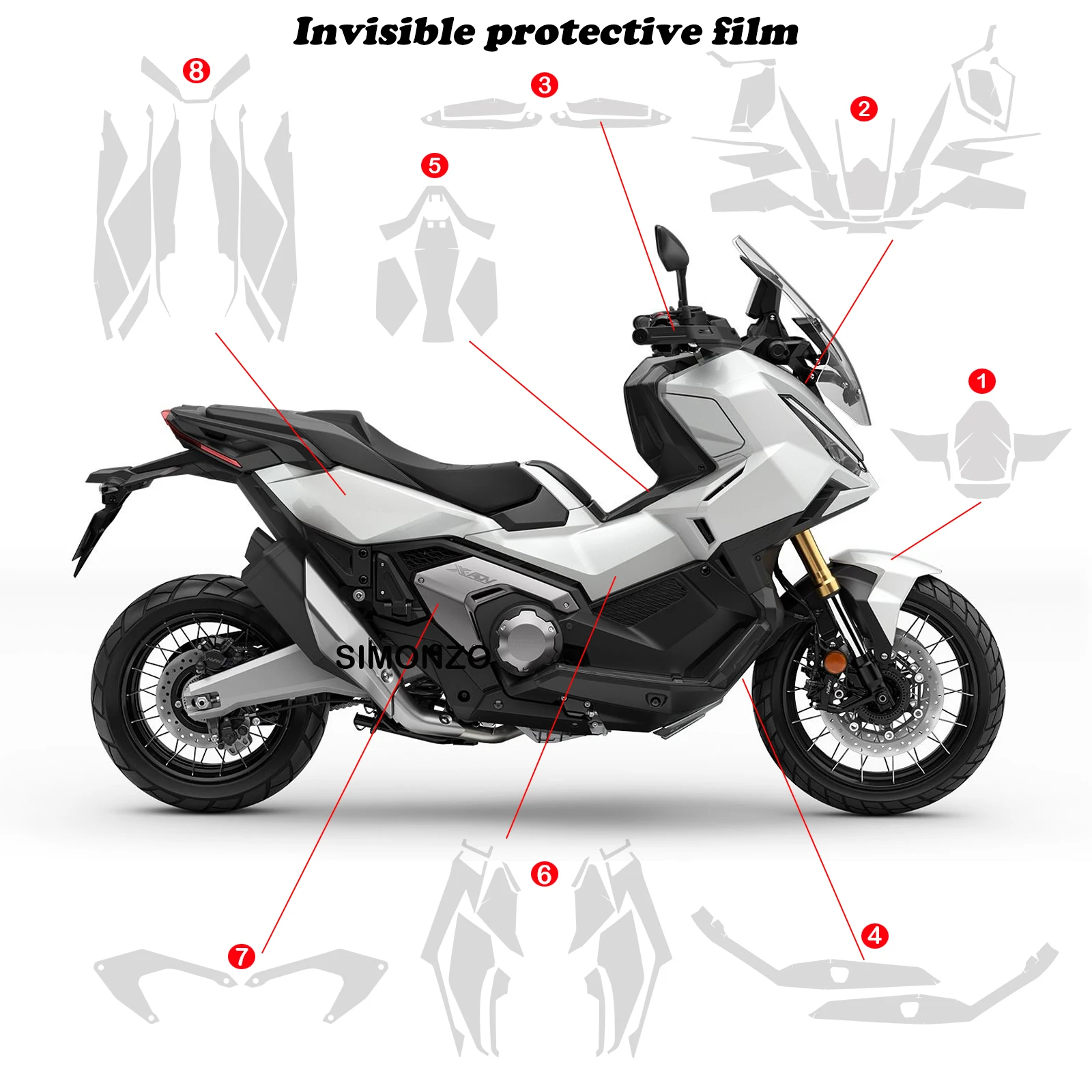 New X-ADV 750 Accessory Motorcycle Invisible Car Cover For Honda XADV 750 Xadv 750 2025- PPF TPU Transparent protective film
New X-ADV 750 Accessory Motorcycle Invisible Car Cover For Honda XADV 750 Xadv 750 2025- PPF TPU Transparent protective film
