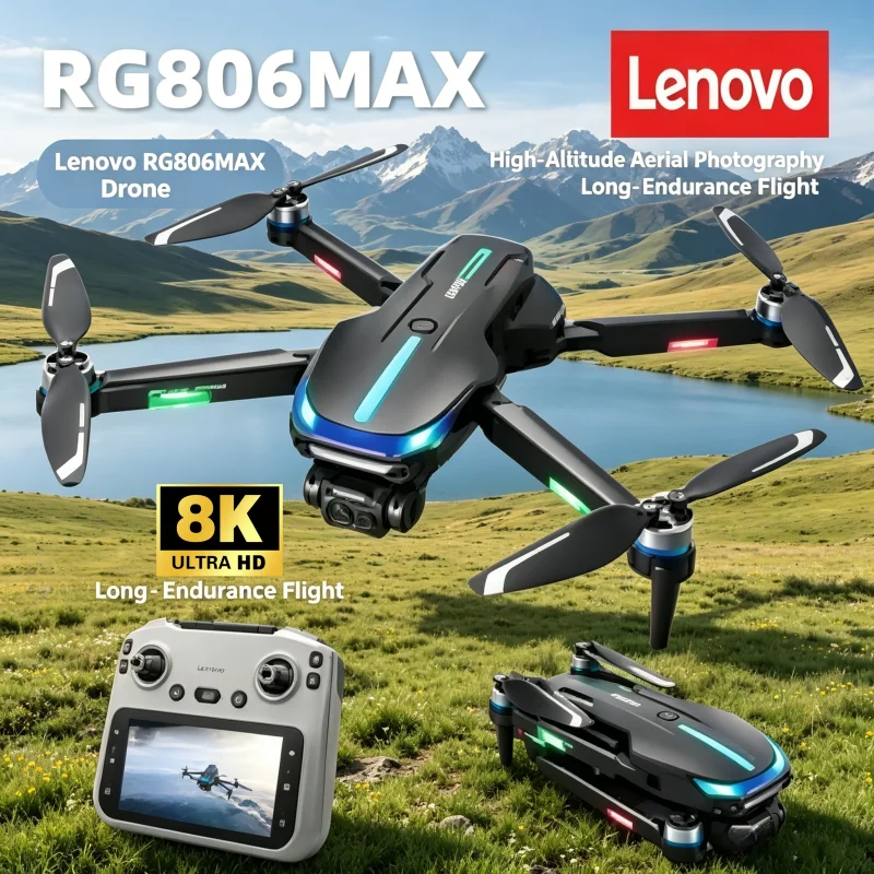 Lenovo RG806MAX GPS Drone Brushless Motor Obstacle Avoidance Toy Positioning 8K HD Aerial with Screen Remote Control 5.6 Inch
Lenovo RG806MAX GPS Drone Brushless Motor Obstacle Avoidance Toy Positioning 8K HD Aerial with Screen Remote Control 5.6 Inch